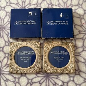 Vintage International Silver Company Photo Frames